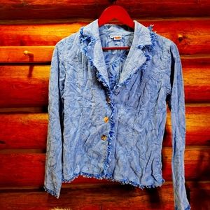 💛2/$20💛Tianello Sz M frilled button top